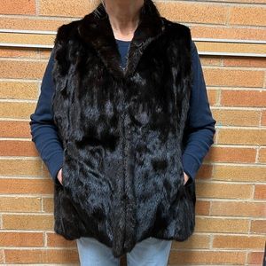 Ranch Mink Vest, Size 12.